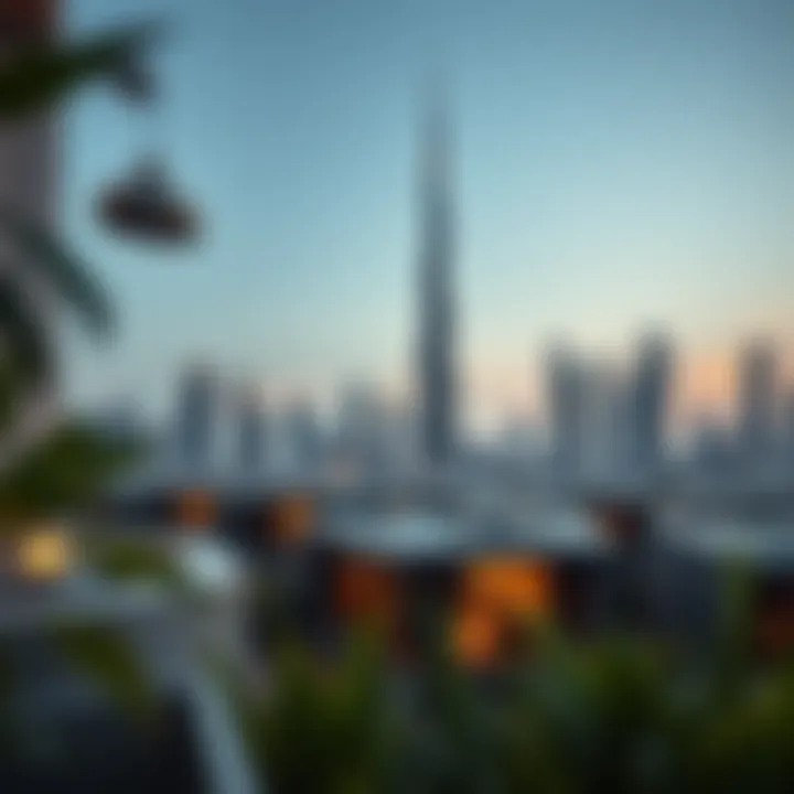 Smart Houses in Dubai's Iconic Skyline Outdoor view of a smart house in Dubai's skyline