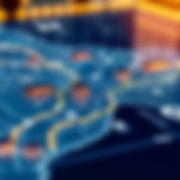 Interactive map showcasing properties with Makani numbers