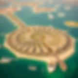 Aerial view of the Jebel Ali Palm Project showcasing its unique layout