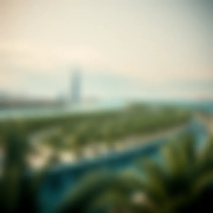 Economic impact diagram illustrating the growth potential of the Jebel Ali Palm Project