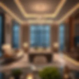 Luxurious interior of a Jumeirah Living residence