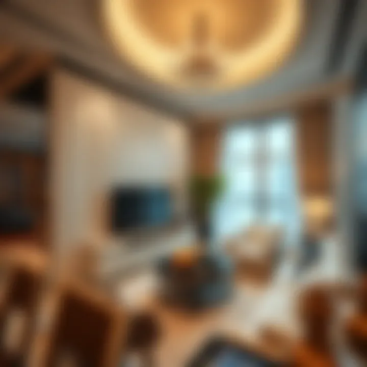 Luxurious interior of a residential unit in Jumeirah Pearl