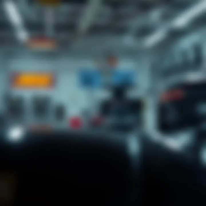 Interior of KM Garage highlighting state-of-the-art equipment