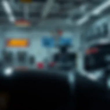 State-of-the-Art Automotive Equipment Interior of KM Garage highlighting state-of-the-art equipment