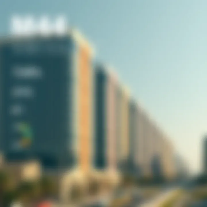 Infographic detailing demographics and property trends in M44 Mussafah