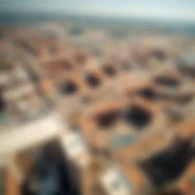 Aerial view of Nad Al Sheba showcasing its urban layout