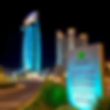 Real estate development sign in Nad Al Sheba