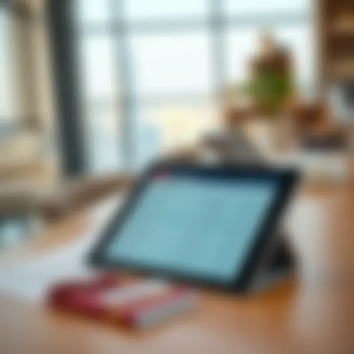 Documents and a digital tablet symbolizing visa application