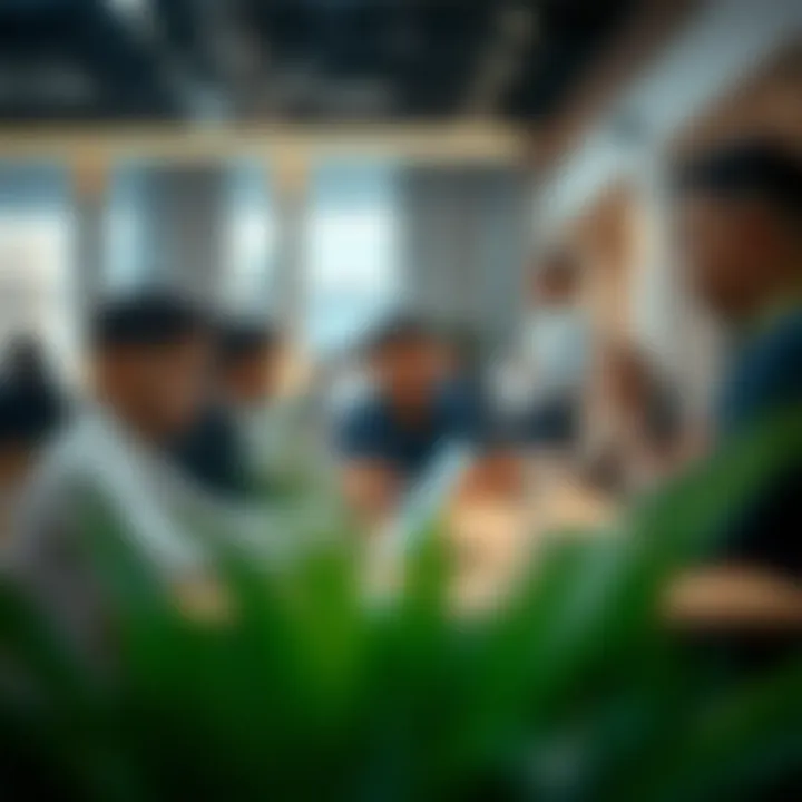 Networking event showcasing collaboration among freelancers