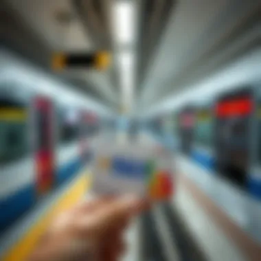 Nol Card displayed with metro background