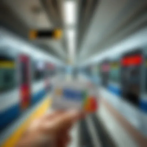 Nol Card displayed with metro background