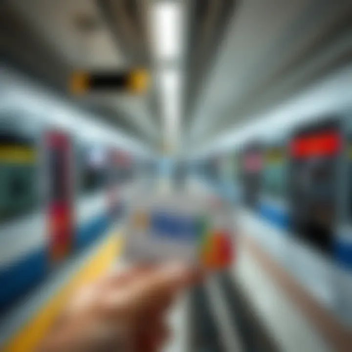 Nol Card displayed with metro background