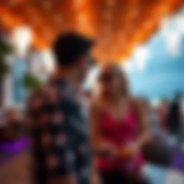 Vibrant lifestyle scene at Nikki Beach Aldar