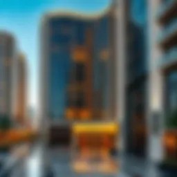 Stunning architectural design of the Paramount Midtown Hotel