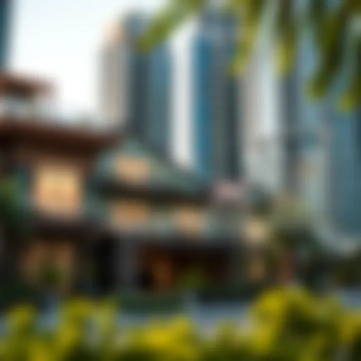 Graphical representation of property valuation trends in Dubai