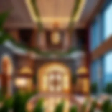 Luxurious real estate showcasing Ramadan-themed decorations