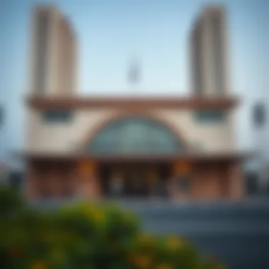 Rashidiya Metro station exterior view