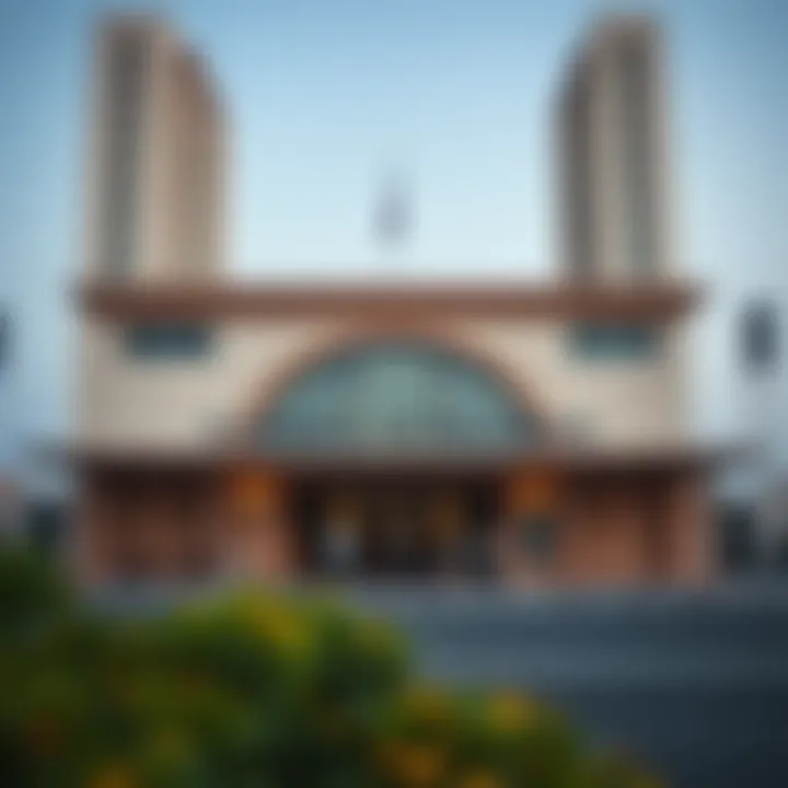 Rashidiya Metro station exterior view