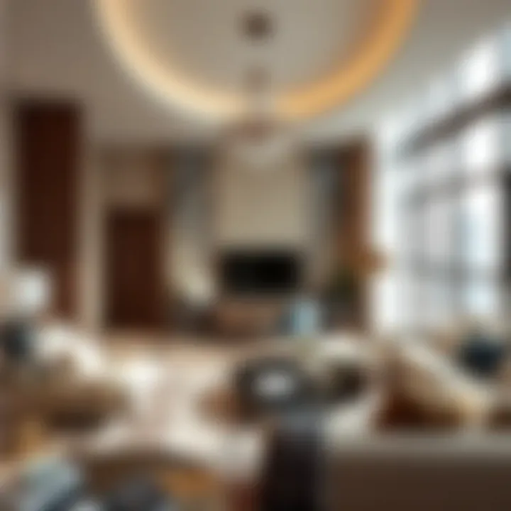 Interior design of a high-end apartment in Regalia Deyaar