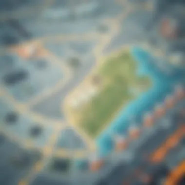 Map highlighting key sectors in RAK Free Trade Zone