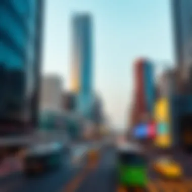 Surrounding urban landscape of Sheikh Zayed Road