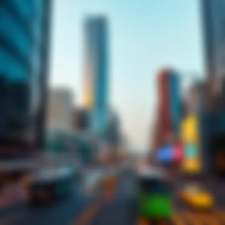 Surrounding urban landscape of Sheikh Zayed Road