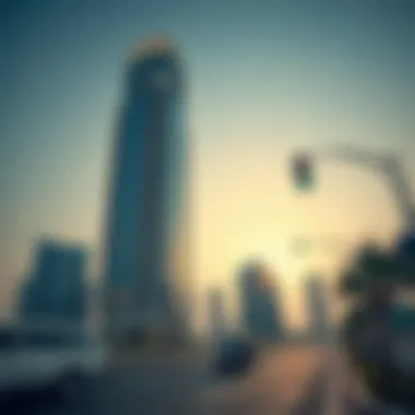 Architectural design of the single business tower