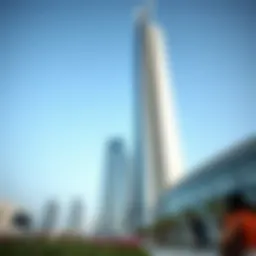 Architectural design of Bay Tower showcasing its sleek structure