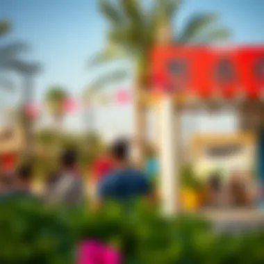 Vibrant community life near The Oasis showcasing local amenities