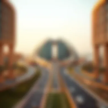 Modern infrastructure and accessibility routes leading to The Oasis