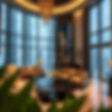 Luxurious interiors of a flat in Burj Khalifa