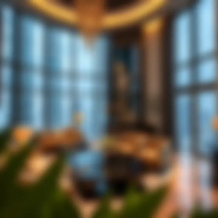 Luxurious interiors of a flat in Burj Khalifa