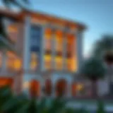 Stunning architectural facade of The Residences Dorchester Collection