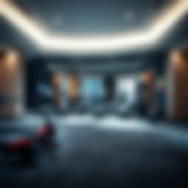 Exclusive fitness center equipped with state-of-the-art facilities