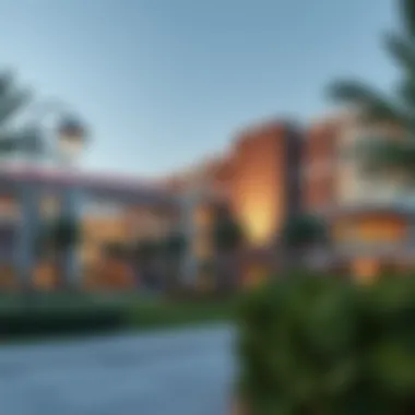 A stunning view of a UK university campus in Dubai