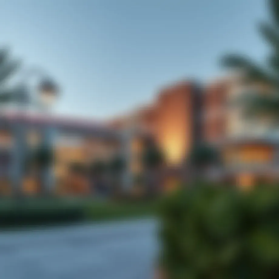 A stunning view of a UK university campus in Dubai