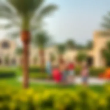 Community Park at Townsquare Al Qudra Vibrant community park in Townsquare Al Qudra filled with families enjoying outdoor activities