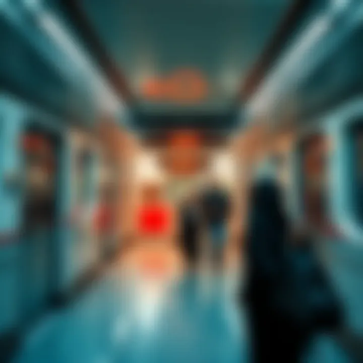 Passengers enjoying a seamless transit experience within a metro station