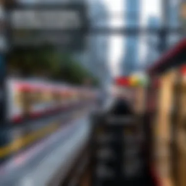 Infographic illustrating the influence of metro stations on property values