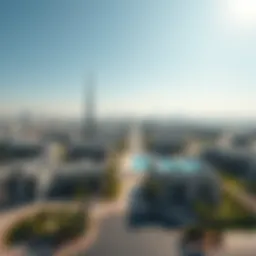 Aerial view of Dubai showcasing luxurious properties for auction