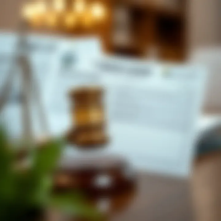 Visual representation of legal documents related to employment