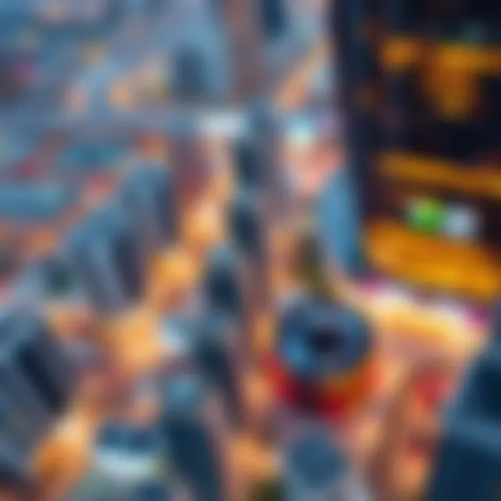 Aerial view of Dubai's real estate market dynamics