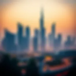 The skyline of Dubai representing financial growth