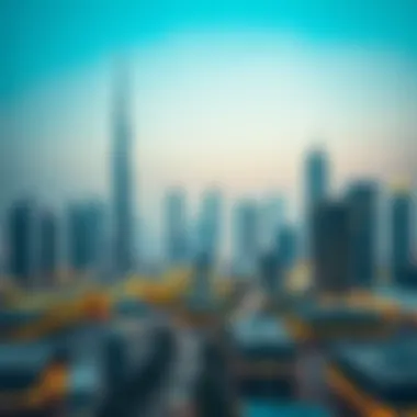 Dubai's Skyline: A Testament to Economic Growth Dubai skyline showcasing economic vibrancy
