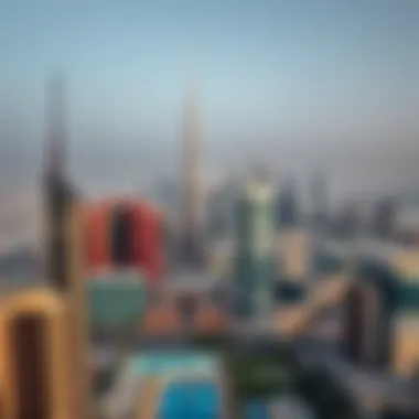 Dubai Skyline Panoramic view of Dubai's skyline showcasing modern architecture