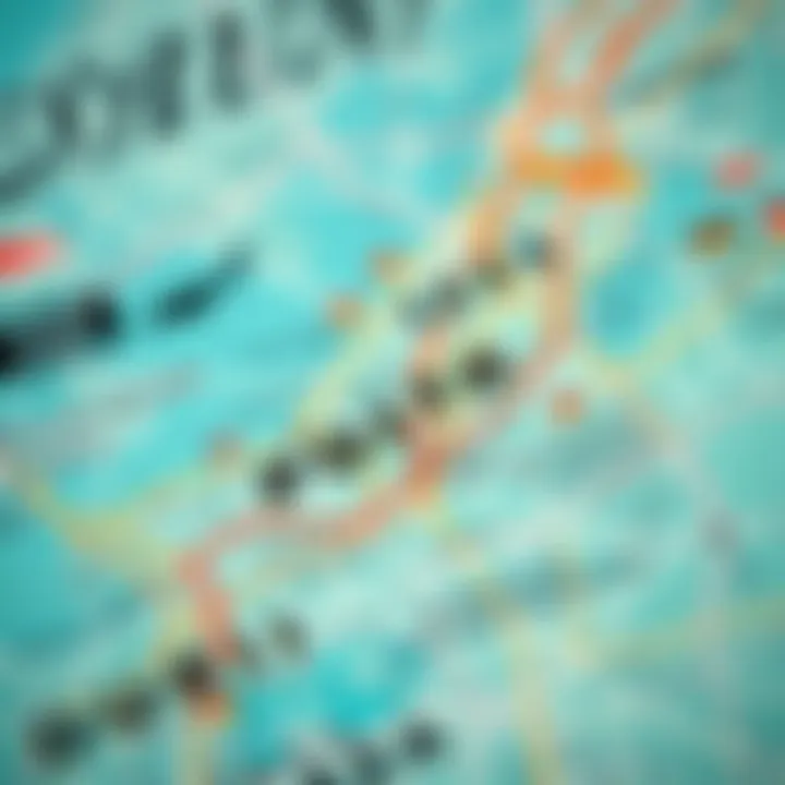 Postal code map of Dubai highlighting key areas