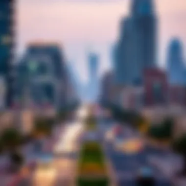 Dubai skyline showcasing diverse neighborhoods