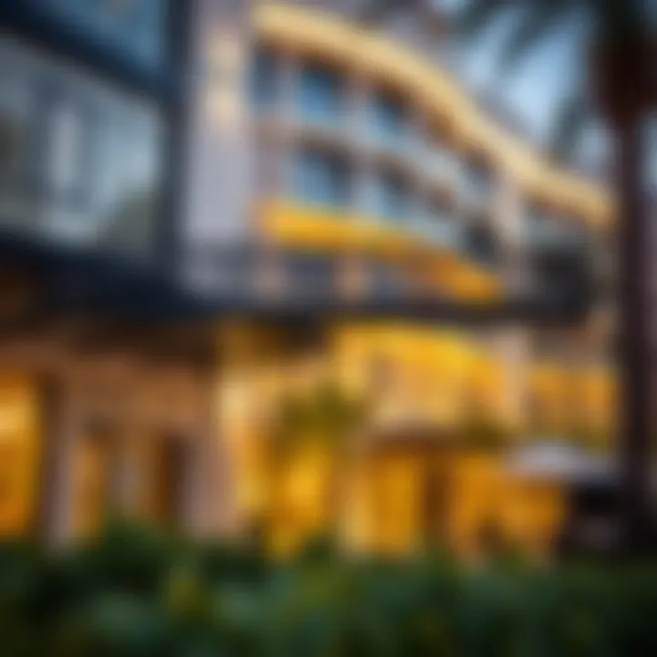 Architectural details of Park Place showcasing modern design