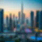 Dubai skyline showcasing residential developments