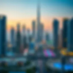 Dubai skyline showcasing residential developments